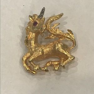 The Littlest Unicorn Pin 24 Karat GoldVermeil
